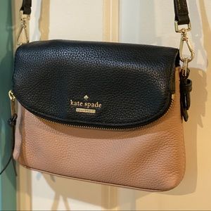 Baby Pink & Black Kate Spade Crossbody Purse